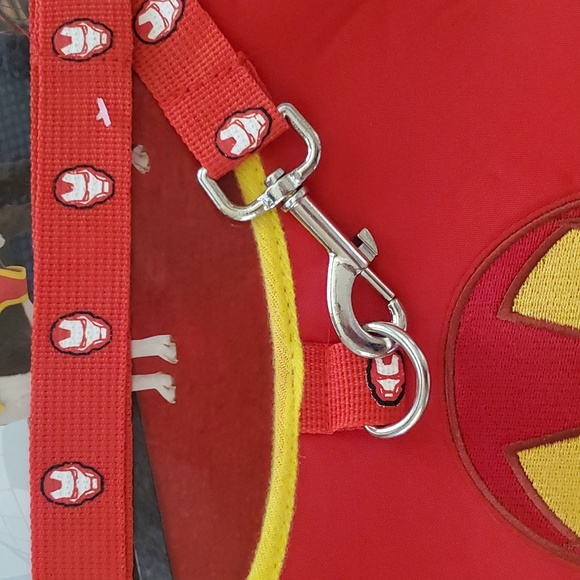 NWT Rubie's Marvel Classic Iron Man Harness & Leash Dog Pet Costume Red Size L - Picture 3 of 10